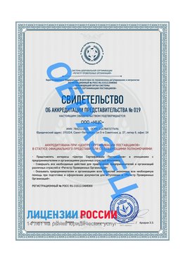 Свидетельство аккредитации РПО НЦС Анива Сертификат РПО