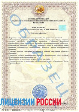 Образец сертификата соответствия (приложение) Анива Сертификат ISO 27001
