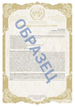 Образец Приложение к СТО 01.064.00220722.2-2020 Анива Сертификат СТО 01.064.00220722.2-2020 