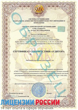Образец сертификата соответствия аудитора Анива Сертификат ISO 13485