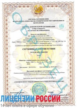 Образец сертификата соответствия Анива Сертификат OHSAS 18001