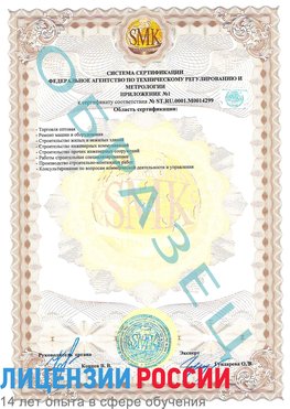 Образец сертификата соответствия (приложение) Анива Сертификат ISO 14001